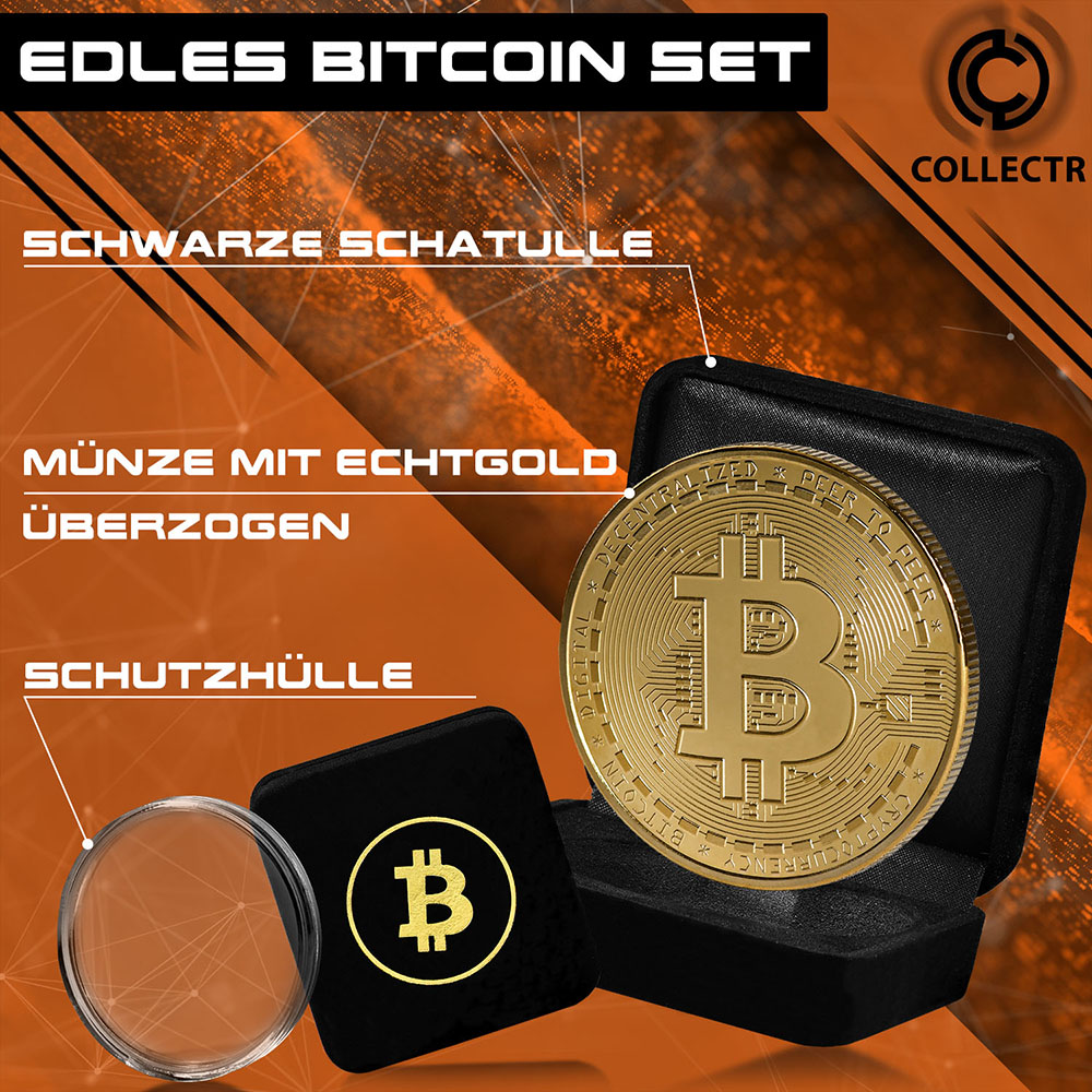 Amazon Produktfotos Bitcoin Münze